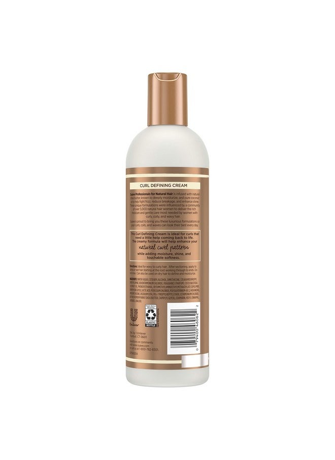 Suave - Suave Professionals for Natural Hair Shea Butter and Coconut Oil for Wavy to Curly Hair Paraben-free and Dye-free Hair Cream, 12 oz - Image 1