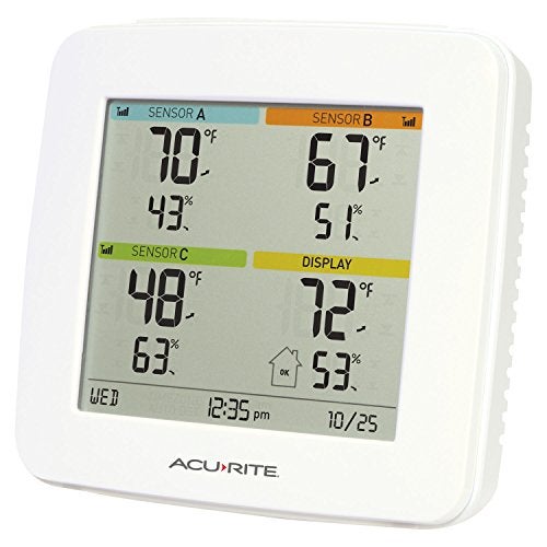 AcuRite 01096M Temperature & Humidity Station with 3 Indoor/Outdoor Sensors - Image 3