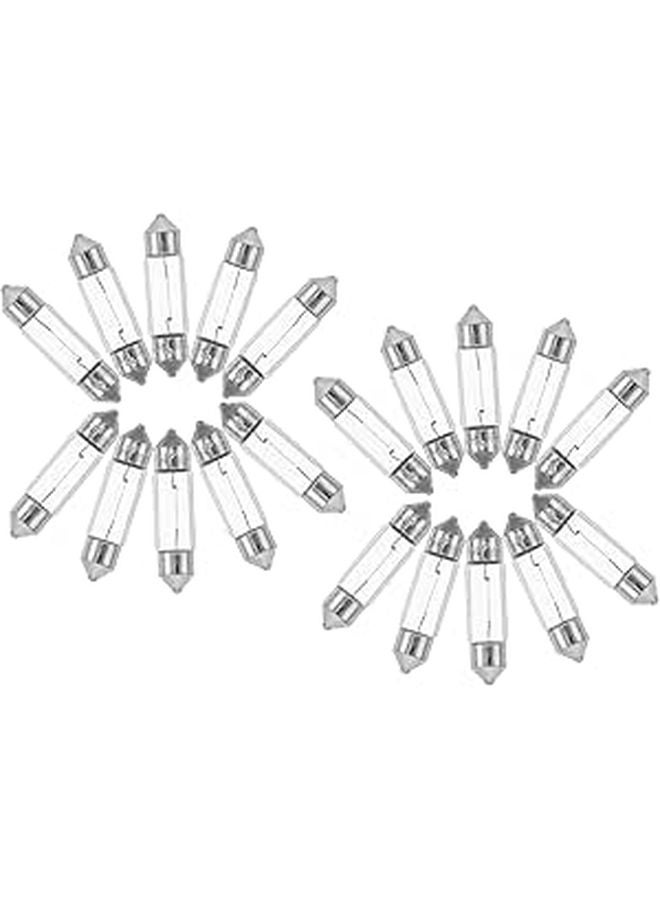 20 قطعة من مجموعة إضاءة LED بيضاء داخلية للسيارة لسقف لوحة الترخيص صندوق الأمتعة أضواء القراءة - Image 1