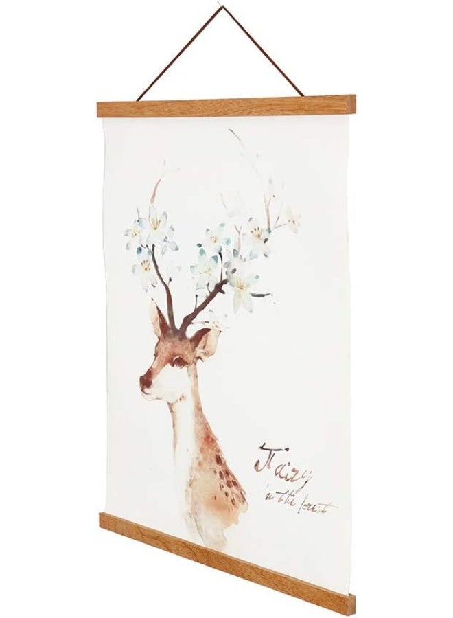Artmag Magnetic Poster Hanger Frame 36x24 36x48 36x12 Light Wood Wooden Magnet Canvas Artwork Print Poster Hangers Frames Hanging Kit Teak Wood 36 - Image 5
