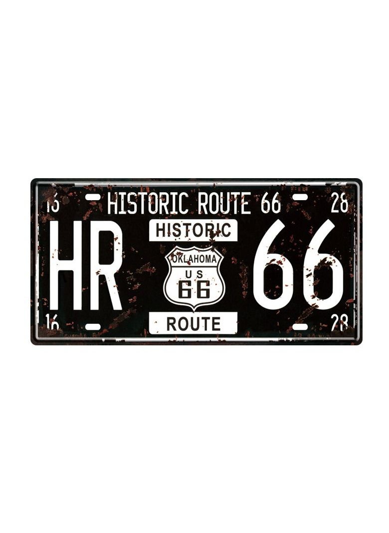 Generic 6x12 Inches Vintage Feel Metal Tin Sign Plaque for Home Bathroom and Restaurant Wall Decor Car Vehicle License Plate Souvenir  - Image 1