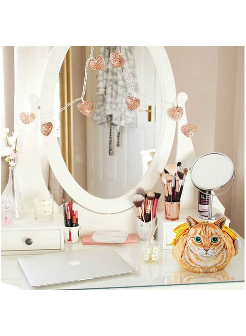 Large Capacity Cat Makeup Bag for Women Trendy Travel Organizer Stylish Dustproof Storage Gift - Image 5