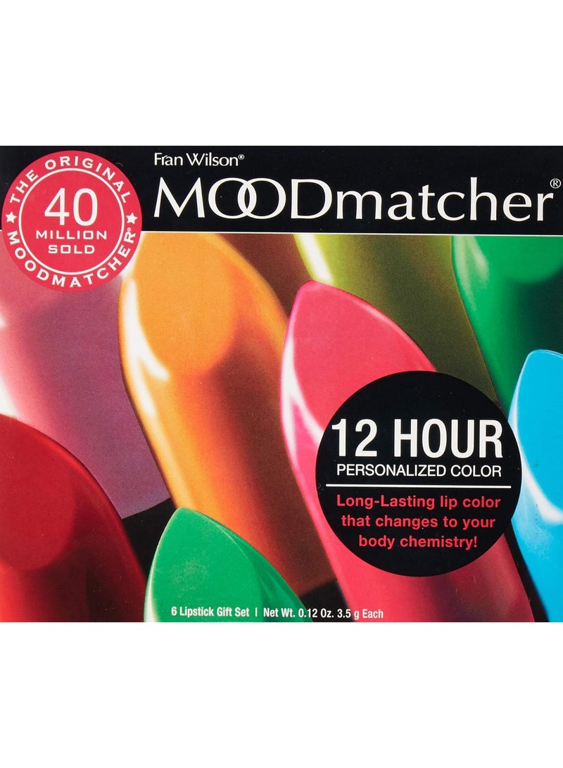 مود ماتشر أحمر شفاه من فران ويلسون مودماتشير مجموعة 6 قطع الشفاه الأصلي متغير اللون - مقاوم للقناع يدوم لمدة 12 ساعة غني بالصبار وفيتامين E لترطيب فائق والرطوبة كل منهما 34 مل - Image 5