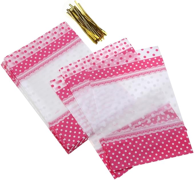 Multi Colored Dot Resealable Food Bags For Cookies Snacks And Party Favors - Image 1
