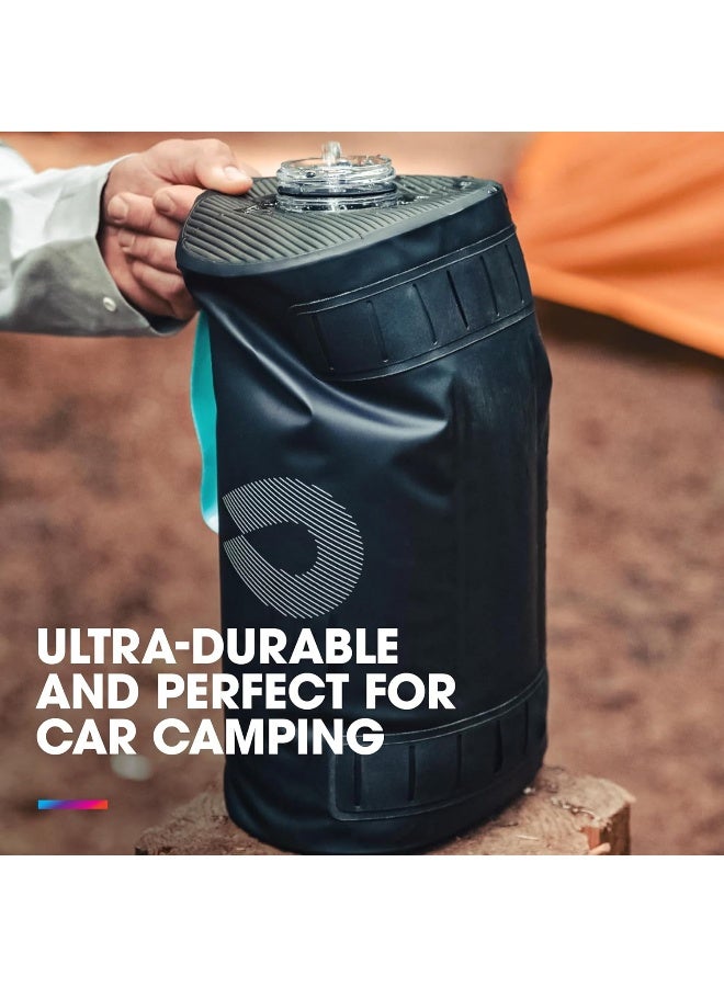 Hydrapak Expedition - Collapsible BPA & PVC Free Water Storage Bag (8L/270oz) - Chasm Black - Image 4