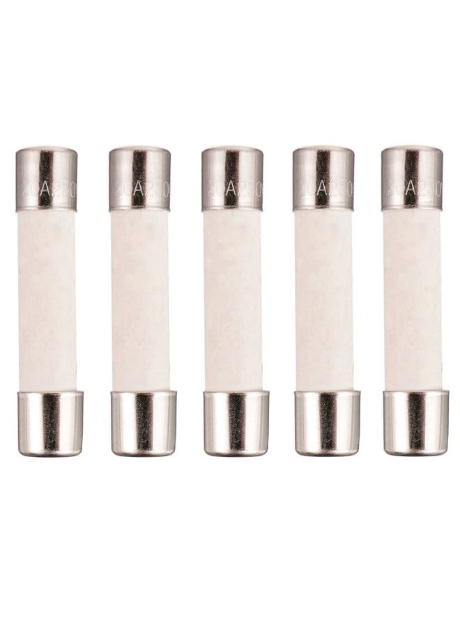 BOJACK Microwave Fuse 20a Ceramic Fuse 20 Amp 250V Slow-Blow Compatible and Universal Replacement for WB27X10388 and Other Microwaves - Image 1
