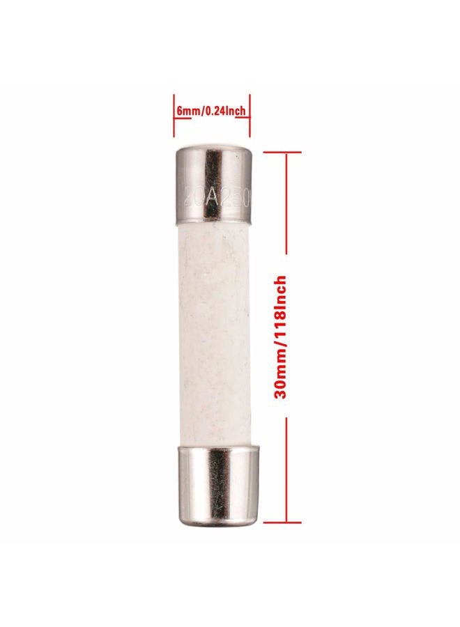 BOJACK Microwave Fuse 20a Ceramic Fuse 20 Amp 250V Slow-Blow Compatible and Universal Replacement for WB27X10388 and Other Microwaves - Image 2