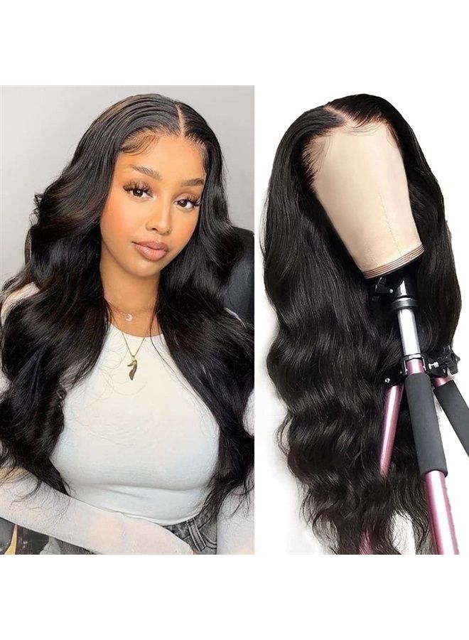 Hedy Body Wave Lace Front Wigs Human Hair Pre Plucked with Baby Hair Glueless 180% Density 10A Lace Closure Wigs for Black Women Natural Color 22 inch - Image 1