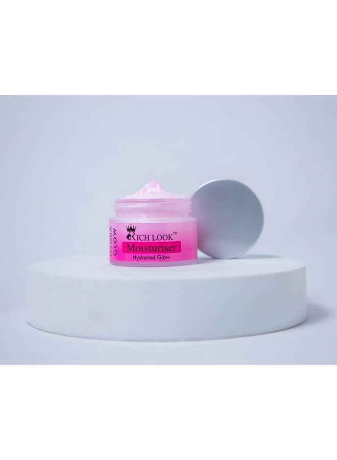 Richlook Hydra Glow Moisturizer - Deep Hydration & Radiance Boosting Face Cream for Soft, Supple & Glowing Skin - All Skin Types - Image 1