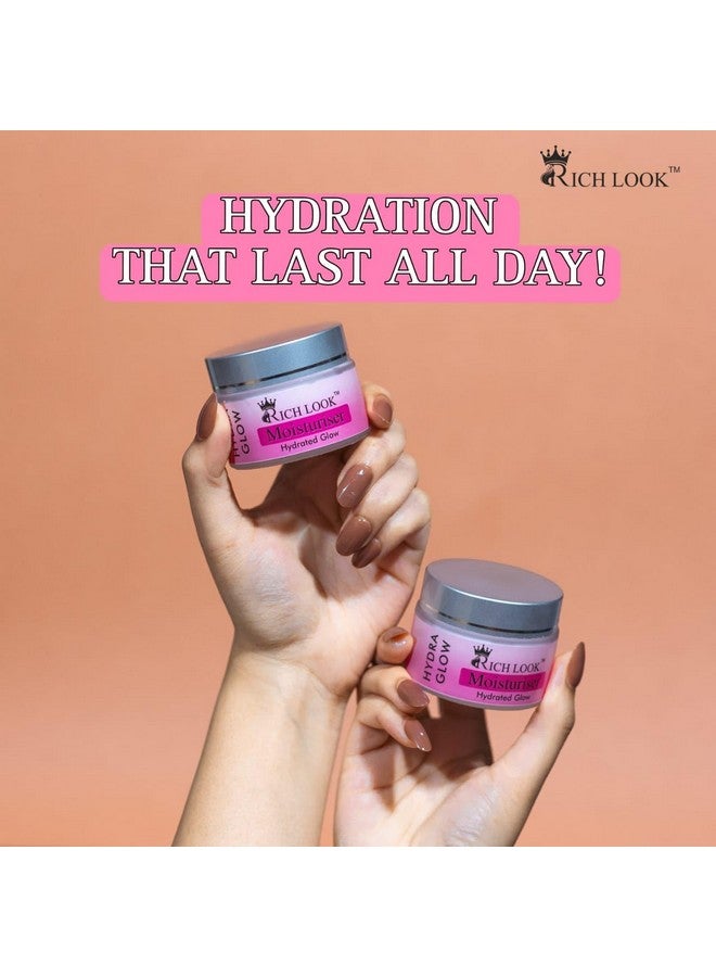 Richlook Hydra Glow Moisturizer - Deep Hydration & Radiance Boosting Face Cream for Soft, Supple & Glowing Skin - All Skin Types - Image 3