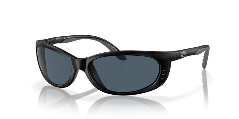 Costa Del Mar Costa Man Sunglasses Matte Black Frame, Gray Lenses, 61MM - Image 1