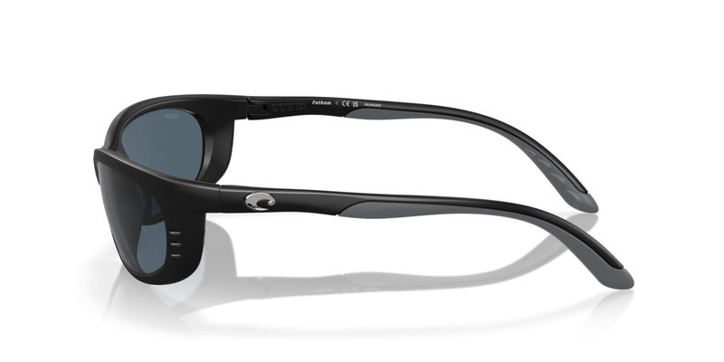 Costa Del Mar Costa Man Sunglasses Matte Black Frame, Gray Lenses, 61MM - Image 2