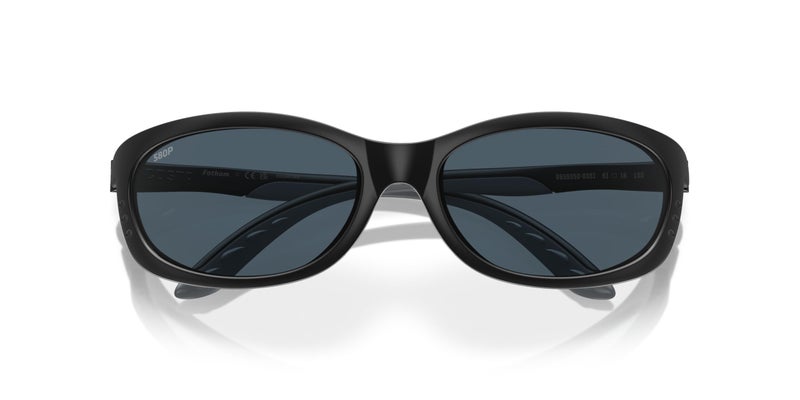 Costa Del Mar Costa Man Sunglasses Matte Black Frame, Gray Lenses, 61MM - Image 5