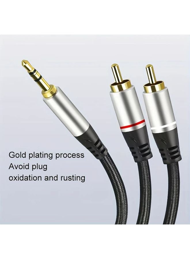 3 5mm to RCA Cable 2m Hi Fi Audio Adapter Y Splitter Aux Connector for TV Speaker - Image 5