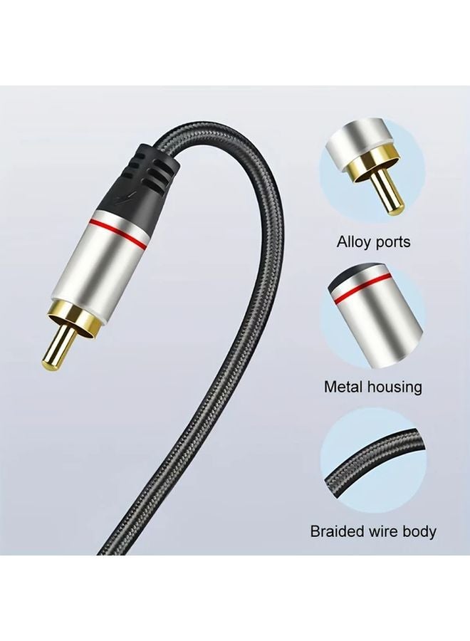 3 5mm to RCA Cable 2m Hi Fi Audio Adapter Y Splitter Aux Connector for TV Speaker - Image 4