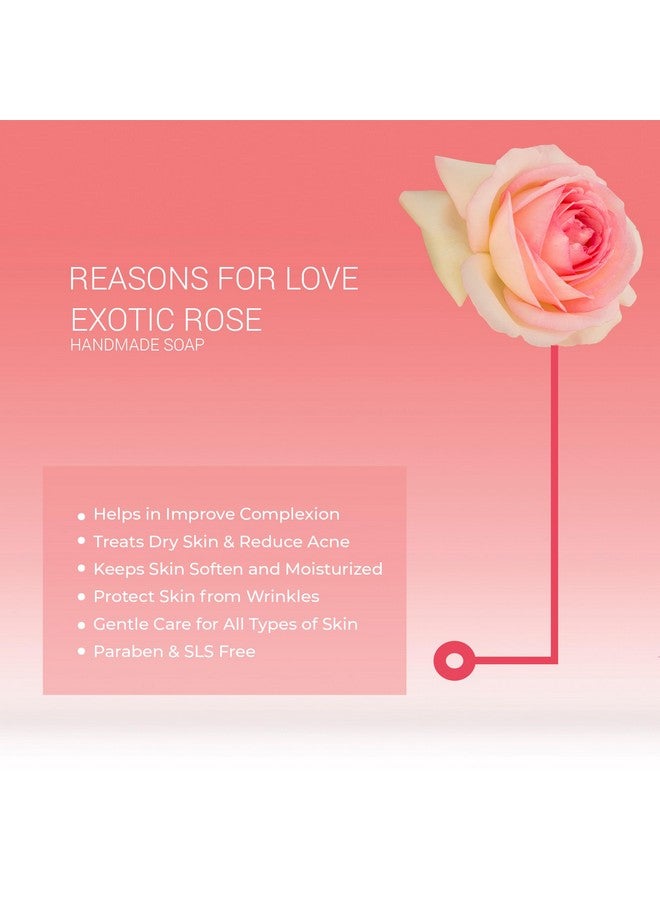 ASTRO PLUS + Astro Plus+ Rose Soap Homemade Natural Soap At Home For Your Healthy Skin Use For Deep Cleansing & Glowing Skin (4 pieces) - Image 5