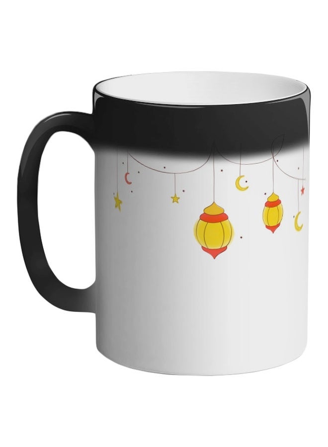 RYN Ramadan Lanterns Printed Colour Changing Coffee Mug Black 325ml
