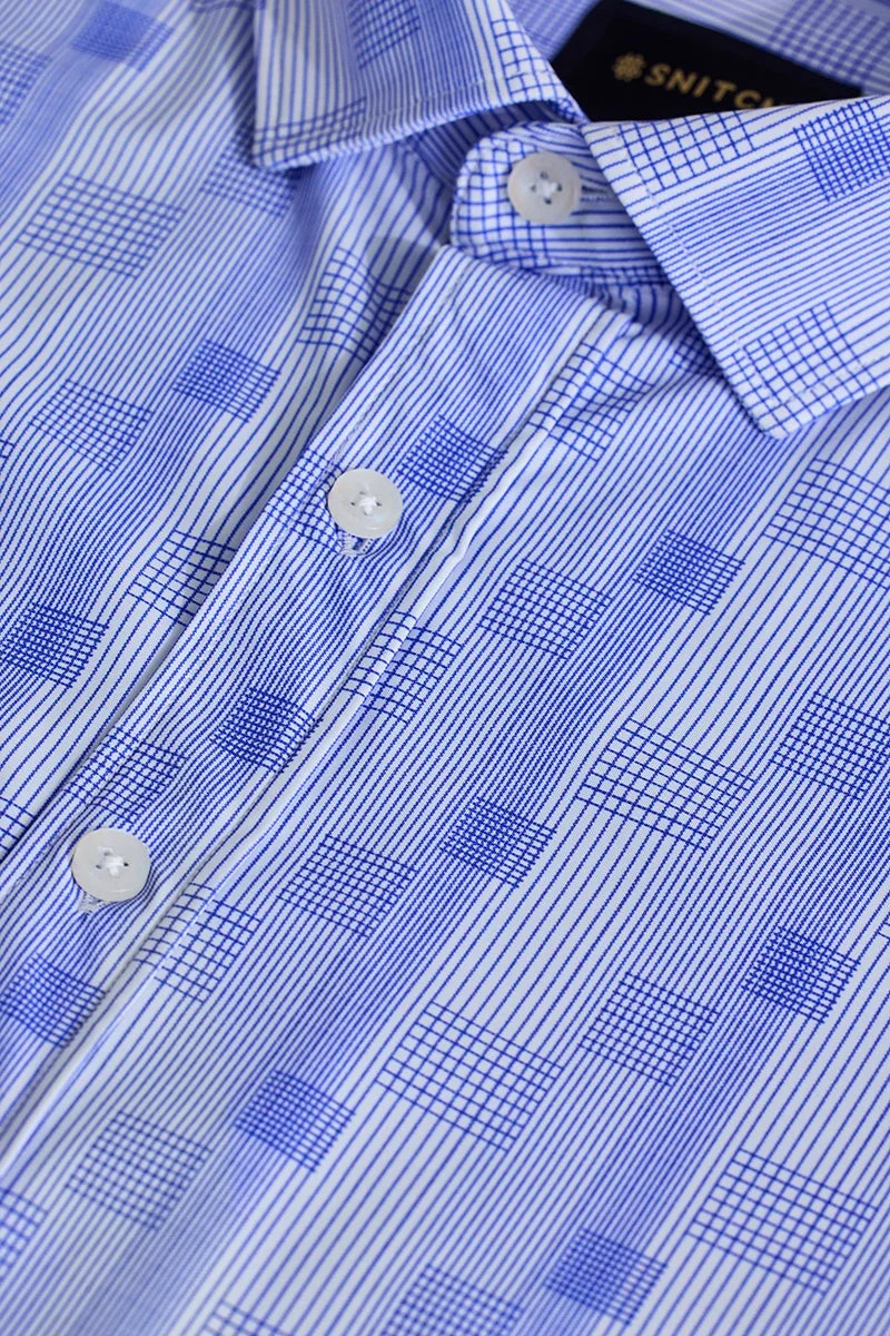 سنيتش قميص فاخر مطبوع بأربعة اتجاهات مطاطية