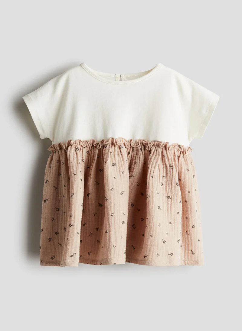 H&M Short-Sleeved Cotton Dress