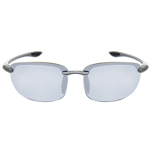 JULI Eyewear JULI Nylon Polarized Sunglasses for Men Women Driving Fishing Baseball Driving 8001 (Nylon Polarized Shiny Grey/Silver) - Image 2