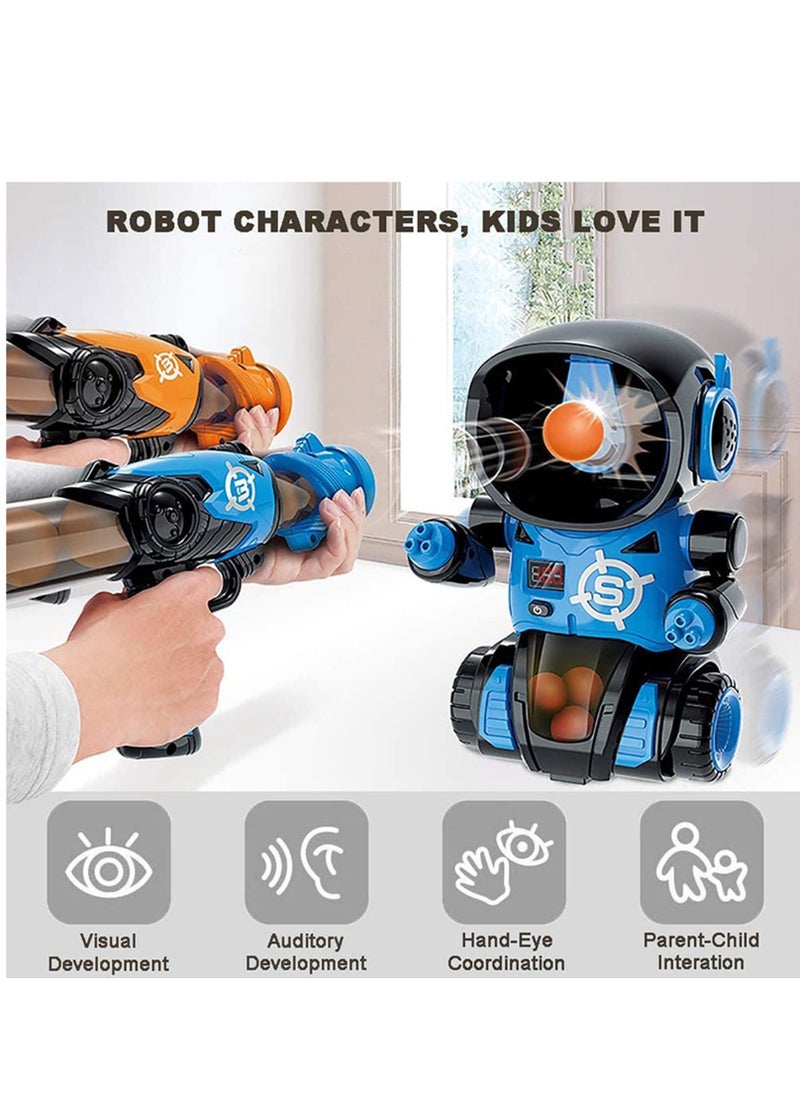 SYOSI - SYOSI Game Toys for Kids, Robot Shooting Game Gifts for 4 5 6 7 8 9 Year Old Boys, Games Toy Guns with 2 Air Toy Guns, 24 Soft Bullets, Fun Outdoor Indoor Birthday Gift Toys for Boys and Girls - Image 1
