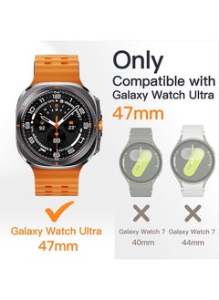 O Ozone Pack of 2 Compatible with Samsung Galaxy Watch Ultra Case 47mm, Hard Bumper Case with Built-in Tempered Glass HD Full Protective Cover for Galaxy Watch 7 Ultra Accessories for Men Women - Black  - Image 2