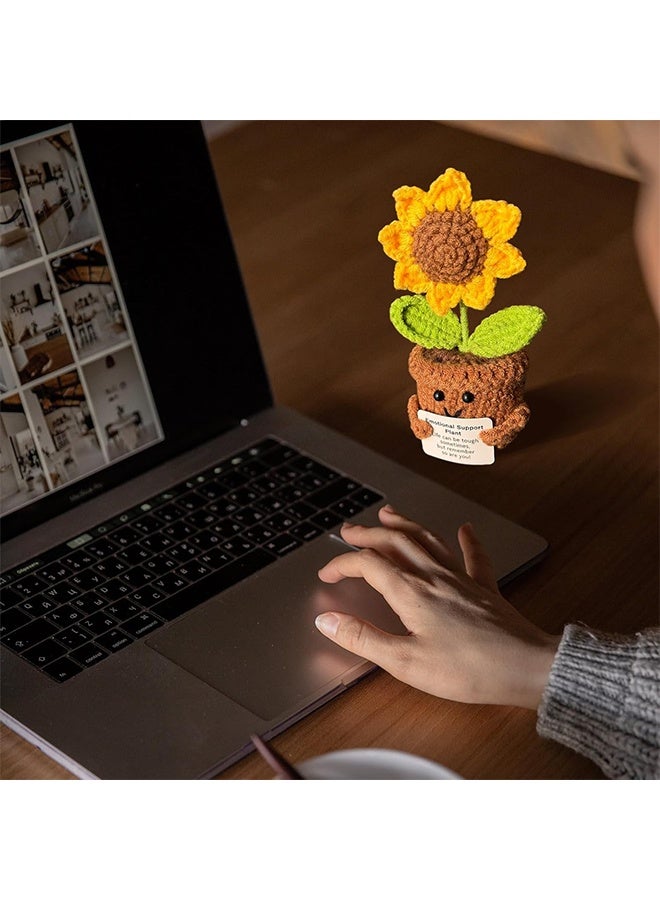 Sunflower Birthday Gifts For Women Men, Emotional Support Plant Christmas Positive Flower Leaving Get Well Soon Thinking of Thank You Presents for Her Mother Teacher Girls Friends Colleagues - Image 3