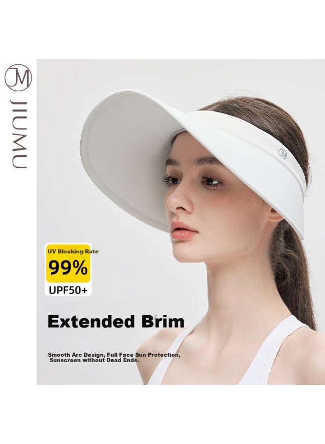 Jiumu Sun Protection Hat For Women, Sun Visor, Sun Hat, Visor Cap, Cool Hat, Summer Outdoor Face-covering Uv Protection Hat For Women - Image 1