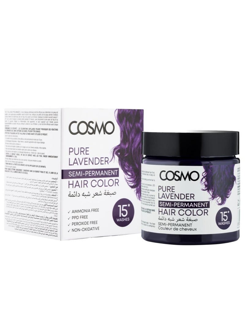 COSMO Pure Lavender Semi Permanent Hair Color 15 Wishes 120g 