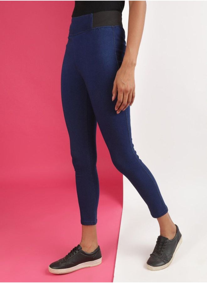 Freehand - Women Super Skinny Solid High-Rise Denim Jeggings - Image 1