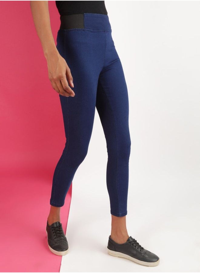 Freehand - Women Super Skinny Solid High-Rise Denim Jeggings - Image 1