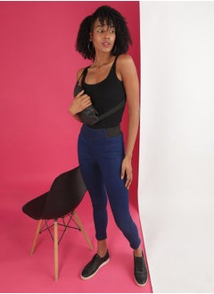 Women Super Skinny Solid High-Rise Denim Jeggings