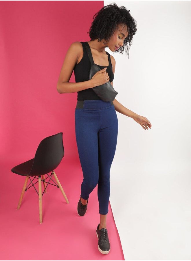 Freehand - Women Super Skinny Solid High-Rise Denim Jeggings - Image 1