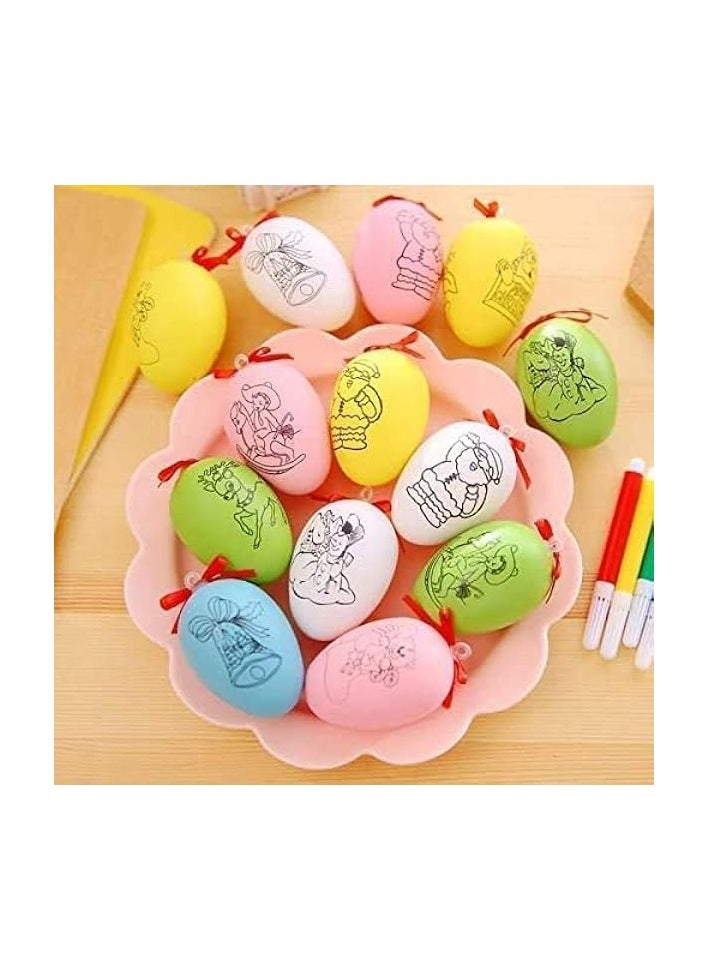 vesus 12Pcs painting eggs-Party Favors For Kids Return Gifts For Birthday Party Kids| Party Favours Bulk Gifts For Kids| Mini Toys Birthday Giveaways| Small Gifts Party Favors| Goodie Bag Pinnate  - Image 4