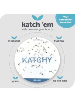 KATCHY Katchy Original and Midnight Glue Board Refills 4 Pack - Indoor Insect Trap Glue Board Refills for Mosquito Gnat Moth Fruit Flies - Non-Zapper Traps for Buzz-Free Home  - Image 3