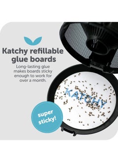 KATCHY Katchy Original and Midnight Glue Board Refills 4 Pack - Indoor Insect Trap Glue Board Refills for Mosquito Gnat Moth Fruit Flies - Non-Zapper Traps for Buzz-Free Home  - Image 5