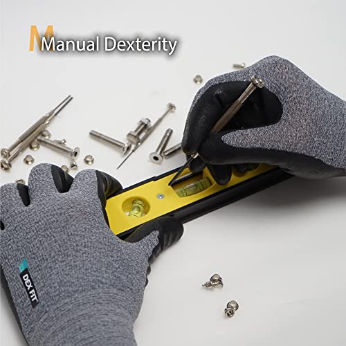 DEX FIT Prime Nitrile Work Gloves FN331, 3D-Comfort Fit, Non-Slip Grip, Durable, Thin, Lightweight & Cool, Touchscreen Compatible, Black (S) 3 Pairs - Image 5