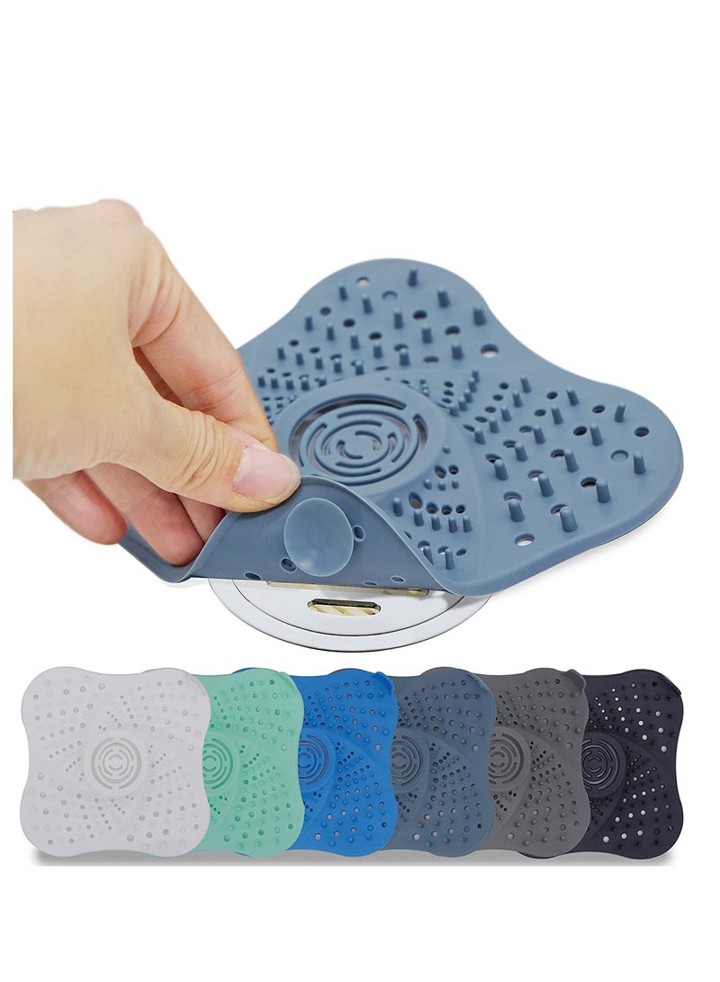 Shower Drain Hair Catcher, Bathtub Stopper Cover, TPR Sink Strainer for Bathroom, Kitchen Sewer Filter Room - Image 1