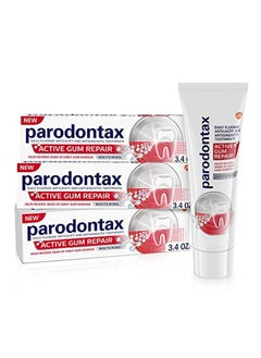 Parodontax معجون أسنان أروادونتكس لإصلاح اللثة النشطة وتبييض الأسنان للثة النازفة 3X3.4 أونصة أنبوب  - Image 1