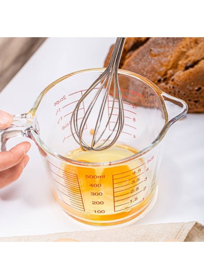 NAMA 1L Heavy-Duty Glass Measuring Cup with Red Graduation Marks & Pour Spout - Image 3