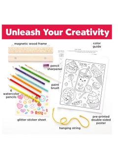 Creativity for Kids Creativity for Kids Paint by Numbers Sweets Wall Art - Colorful Sweets Designs, Art Activity, Creative Play, Home Decor Project, Gift for Children, Artistic Expression  - Image 3