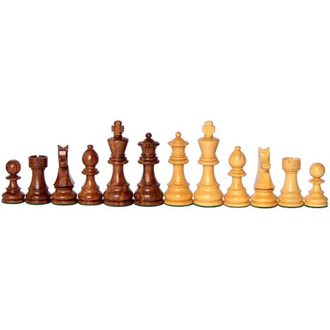 StonKraft 14 x 14 Collectible Wooden Folding Chess Game Board Set  Wooden Magnetic Crafted Pieces 2 Players Age 12 Delivery  7 Days - Image 5