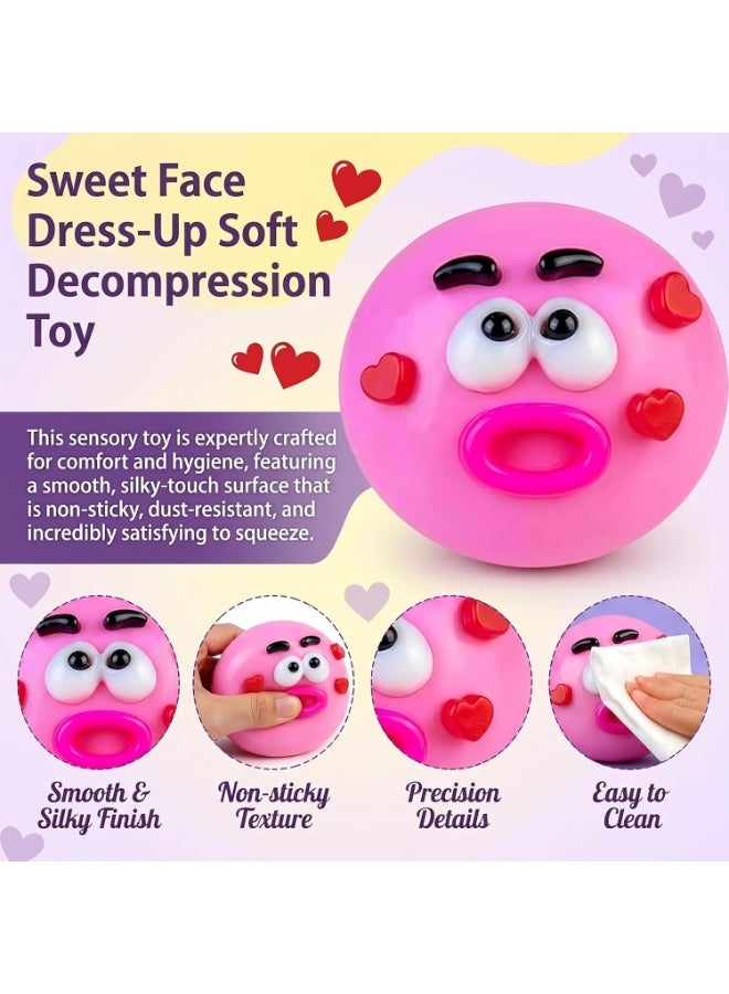Smushers Squishy Curiosities - Ultra-Soft Slow Rising Stress Relief Toy for Adults, Cute Quirky Sensory Fidget Toy for Anxiety Relief, ADHD & Autism, Unique Office Desk Decor (Pink&Blue) - Image 3