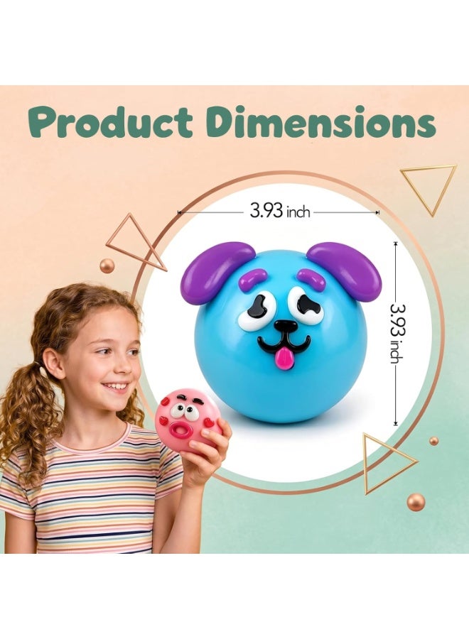 Smushers Squishy Curiosities - Ultra-Soft Slow Rising Stress Relief Toy for Adults, Cute Quirky Sensory Fidget Toy for Anxiety Relief, ADHD & Autism, Unique Office Desk Decor (Pink&Blue) - Image 2