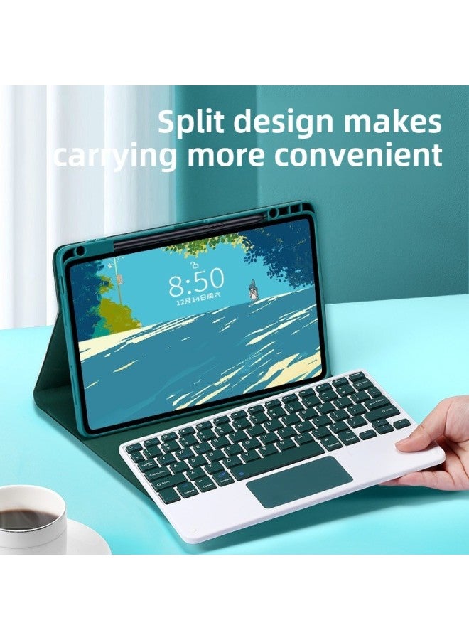 For Xiaomi Tablet 6Pro Bluetooth Keyboard Protective Cover POCO Upper Slot Huawei 11.5 Touch Backlight Keyboard Mouse-Color:[Touch] Athens Black + Keyboard + Black Dual-mode Mouse-Product Type:Huawei Matepad 11.5/Air11.5(2023)
