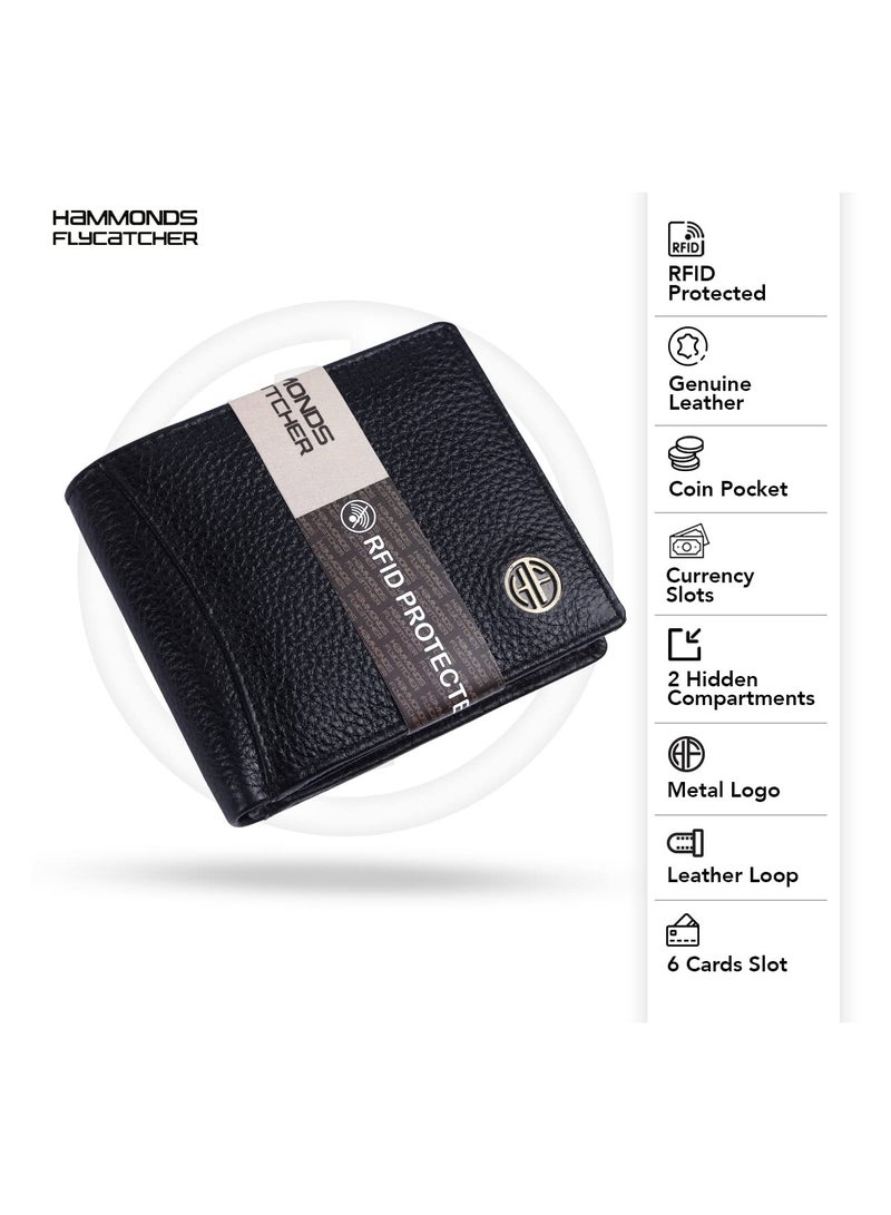  هاموندز فلاي كاتشر طقم هدايا رجالي محفظة جلد وميدالية وقلم - Image 3