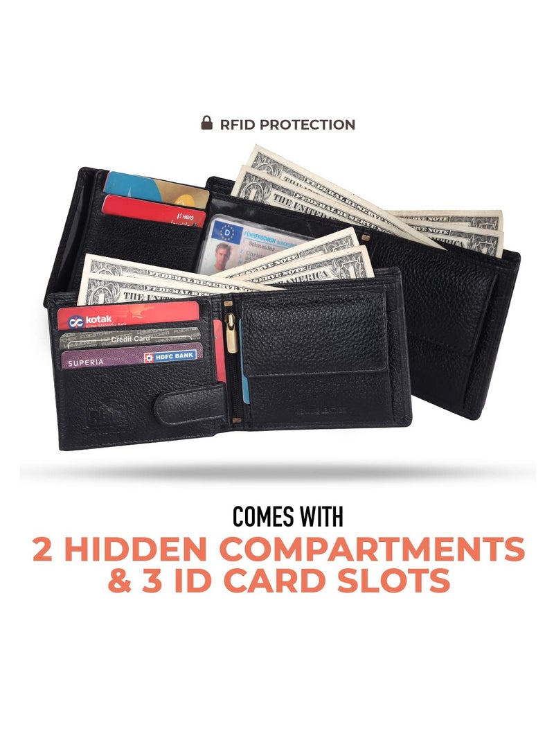  هاموندز فلاي كاتشر طقم هدايا رجالي محفظة جلد وميدالية وقلم - Image 4