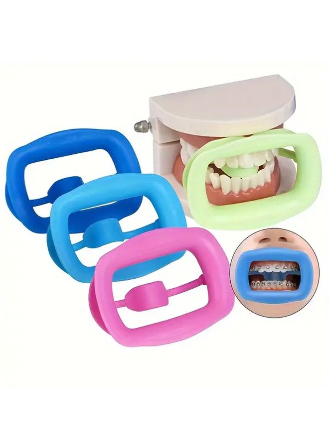 Soft Silicone Dental Opener Light Blue Ergonomic Oral Support For Braces Aligners Retainers - Image 3