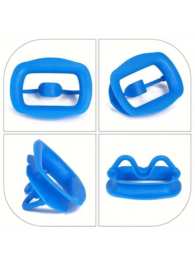 Soft Silicone Dental Opener Light Blue Ergonomic Oral Support For Braces Aligners Retainers - Image 2
