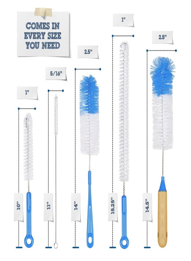 Fermentaholics The 5 Tool Takedown Bottle Brush Cleaning Kit | 5 Piece Scrubbing Brush Set for Cleaning Bottles, Jars, Jugs, Straws, Fermenters, Drains, and More - Image 5